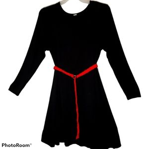 Old Navy little black dress. Size xl  Red belt inc